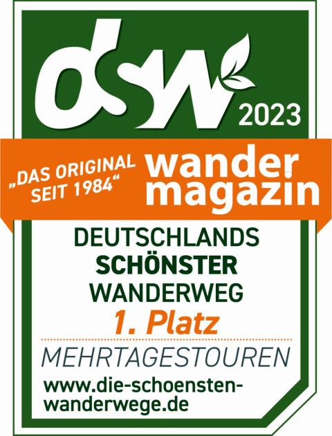 Logo DSW – Deutschlands schönster Wanderweg