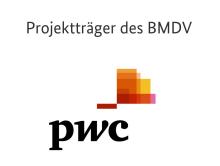 Logo of the project management organization of the BMDV - pwc