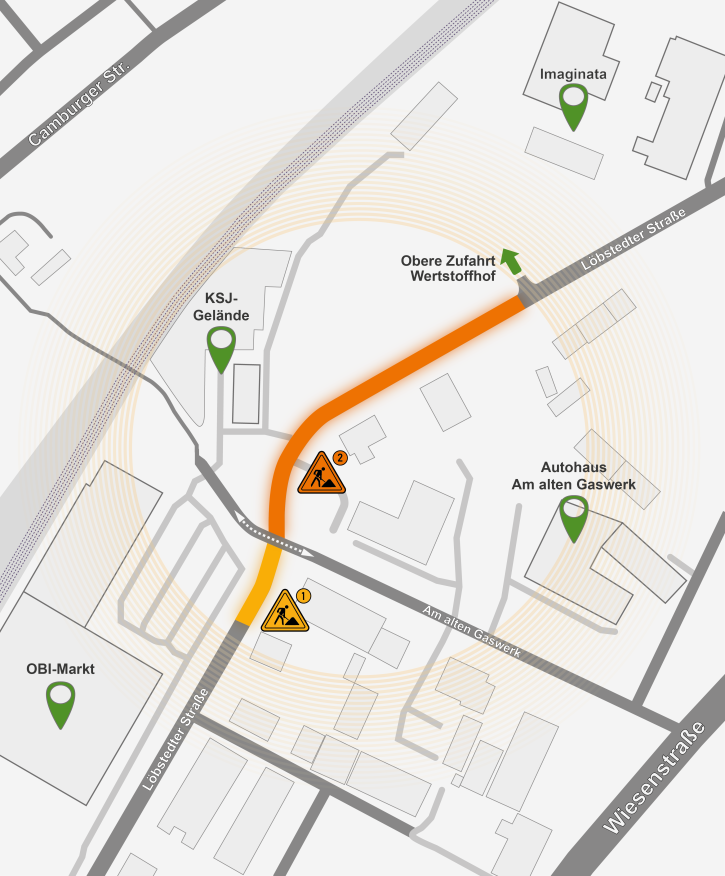 Ansicht Bauabschnitte