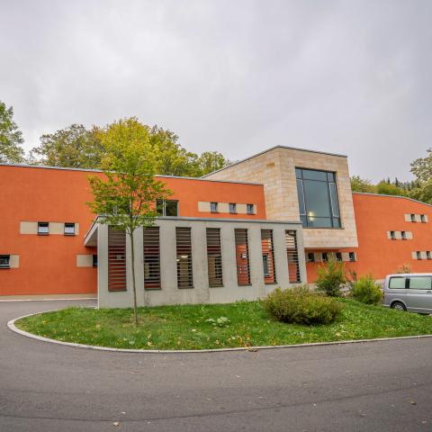 Außenansicht des Krematoriums
