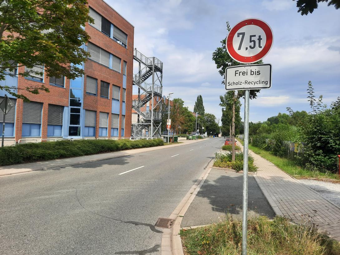 Traffic order Löbstedter Str.