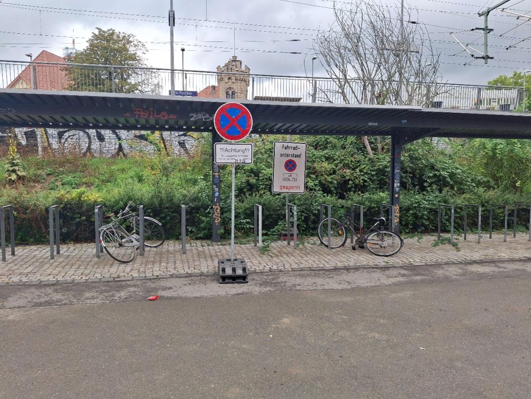 Hinweis zu Reinigungs- und Reparaturarbeiten der Fahrradabstellanlagen am Paradiesbahnhof