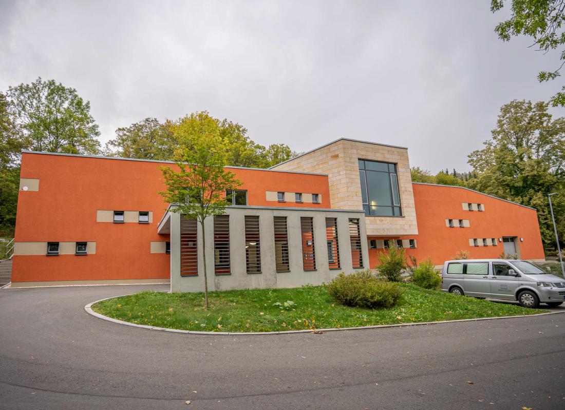 Außenansicht des Krematoriums