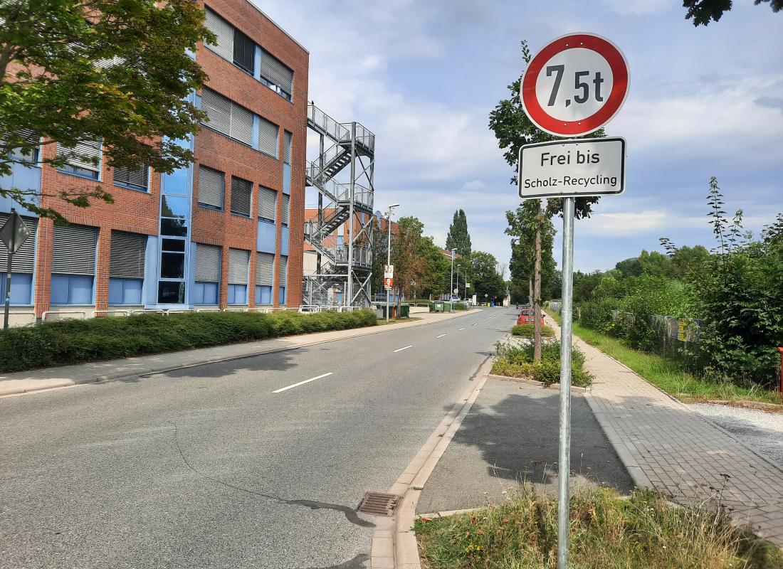 Traffic order Löbstedter Str.
