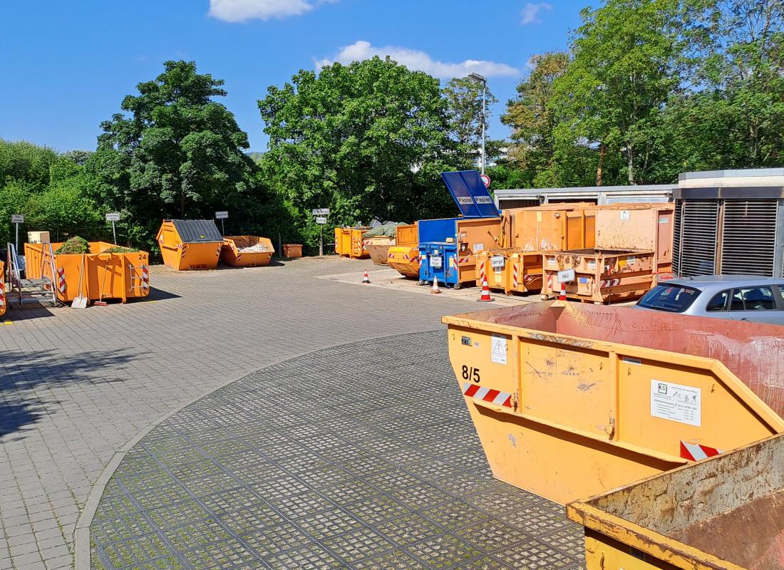 Ansicht des Geländes Wertstoffhof Lobeda