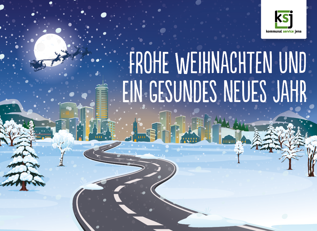 Graphic of wintry Jena silhouette