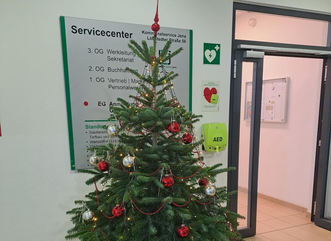 KSJ supports Christmas tree donation campaign of the Jena Hospice