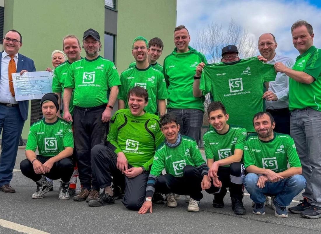 Mannschaftsbild SWB Lebenshilfe Jena 