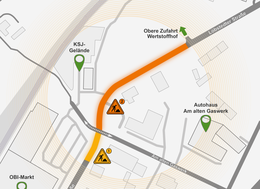 Ansicht Bauabschnitte